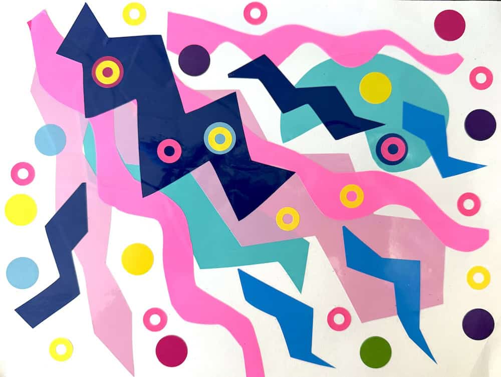 Vinyl Sticker Art Project – Modern Abstract Art –