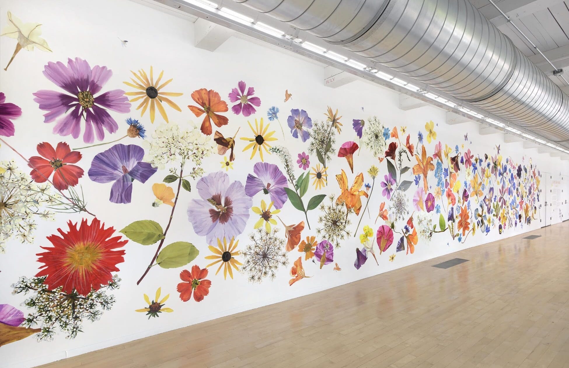 Hundreds of Huge Flowers Spring Forth in Carly Glovinski’s Monumental ‘Almanac’ — Colossal