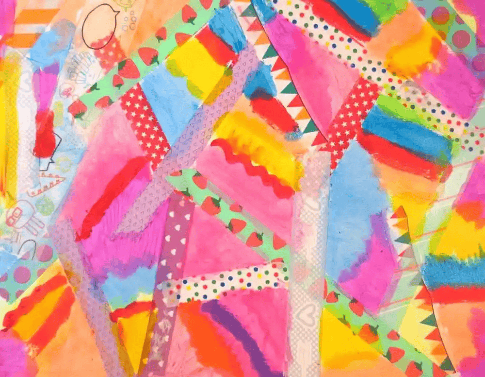 Washi Tape Art Project for Kids –