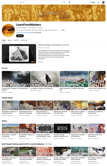 LearnFromMasters YouTube channel – Lines and Colors